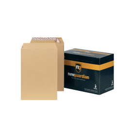 New Guardian Envelope Peel Seal 130gsm C4 Manilla 250 Pack 111291 F
