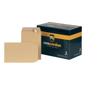 New Guardian Envelopes Pocket 130gsm C5 Manilla 250 Pack 101292 F