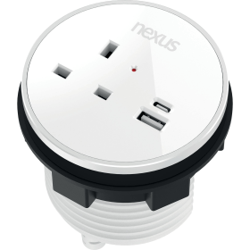 Nexus In Desk Power Module White 831765 F