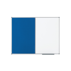 Nobo Classic Combi Blue Felt Steel Noticeboard 900mm x 600mm 107925 F