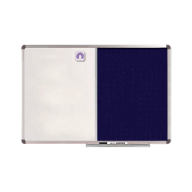 Nobo Classic Combination Felt Steel Noticeboard Blue 1200mm x 900mm 166228 F