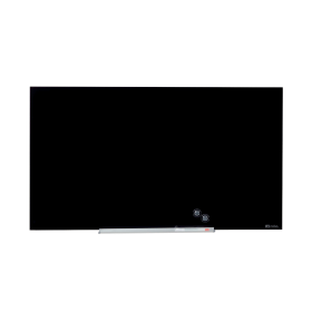 Nobo Impression Pro Glass Magnetic Whiteboard 1260mm x 710mm Black 476370 F