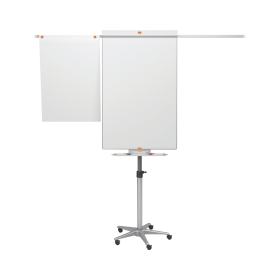 Nobo Piranha A1 Magnetic Mobile Flipchart and Drywipe Easel Blue Silver 1901920 108358 F