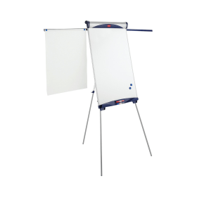 Nobo Shark A1 Magnetic Flipchart and Drywipe Easel Blue Silver 1901918 117169 F