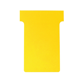 Nobo T Card Size 2 48mm x 85mm Yellow 100 Pack 128724 F