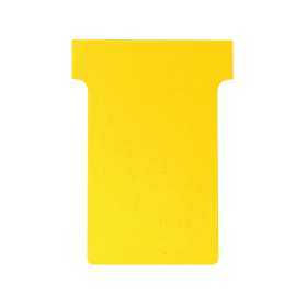 Nobo T Card Size 3 80mm x 120mm Yellow 100 Pack 136293 F