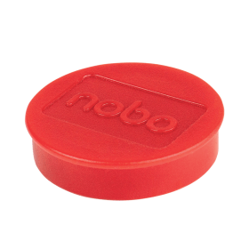 Nobo Whiteboard Magnets 38mm Red 10 Pack 606571 F