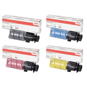 OKI 0900625 High Capacity Multipack Full Set of 4 Colour Toner Cartridges Original