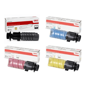 OKI 0900626 Multipack Full Set of 4 Colour Toner Cartridges Original