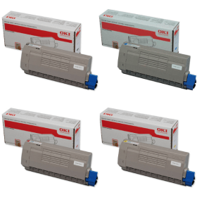OKI 4386610 Multipack Full Set of 4 Toner Cartridges Original