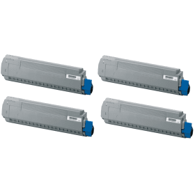 OKI 4405916 Multipack Full Set of 4 Toner Cartridges Original