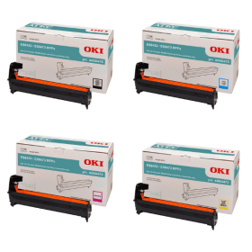OKI 4484447 Multipack Full Set of 4 Drum Units Original