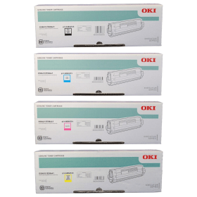 OKI 4484451 Multipack Full Set of 4 Toner Cartridges Original