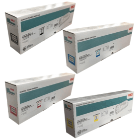 OKI 4586282 Multipack Full Set of 4 Toner Cartridges Original