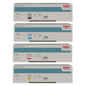 OKI 4644311 Multipack Full Set of 4 Toner Cartridges Original
