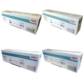 OKI 464906 Multipack Full Set of 4 Toner Cartridges Original