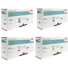 OKI 465076 Multipack Full Set of 4 Toner Cartridges Original