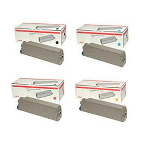 OKI 4686130 High Capacity Multipack Full Set of 4 Toner Cartridges Original