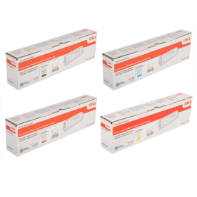 OKI 4709570 Multipack Full Set of 4 Toner Cartridges Original