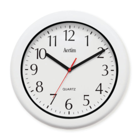 Oceana Outdoor Wall Clock White 30cm ANG93701 F