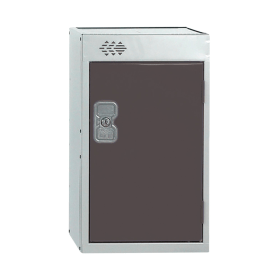 One Compartment Quarto Locker 300x300x511mm Dark Grey Door MC00075 462278 F