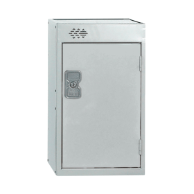 One Compartment Quarto Locker 300x300x511mm Light Grey Door MC00074 462277 F