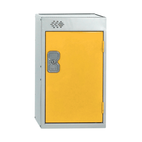 One Compartment Quarto Locker 300x450x511mm Yellow Door MC00084 462287 F