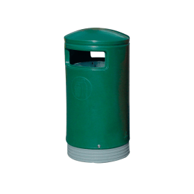 Outdoor Hooded Top Bin 75 Litre Green 372466 F
