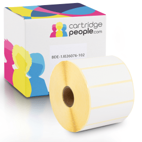 Own Brand Brother BDE 1J026076 102 White Pre Punched Label Roll 76mm x 26mm 1900 Labels Cartridge People 44002 CP