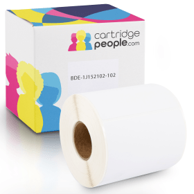 Own Brand Brother BDE 1J152102 102 White Pre Punched Label Roll 102mm x 152mm Cartridge People 43884 CP
