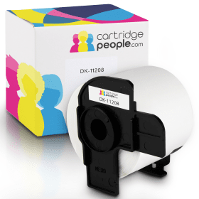 Own Brand Brother DK 11208 P Touch White Address Label Roll 38mm x 90mm 400 Labels Cartridge People 18497 CP