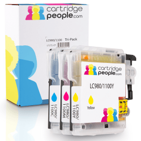 Own Brand Brother LC1100 Multipack Colour Set of 3 Ink Cartridges LC1100RBWBP Cartridge People 17272 CP