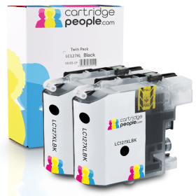Own Brand Brother LC127XLBK Black High Capacity Ink Cartridge Twin Pack LC127XLBKBP2 Cartridge People 18193 CP