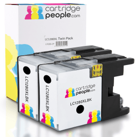 Own Brand Brother LC1280XLBK Black High Capacity Ink Cartridge Twin Pack LC1280XLBKBP2 Cartridge People 17039 CP