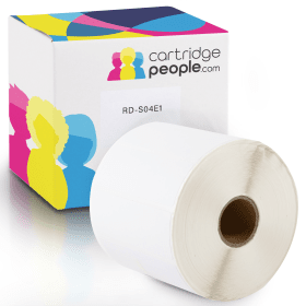 Own Brand Brother RD S04E1 White Pre Punched Label Roll 76mm x 26mm 1552 Labels Cartridge People 43951 CP