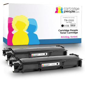 Own Brand Brother TN 2320TWIN Black High Capacity Toner Cartridge Twin Pack Cartridge People 28736 CP
