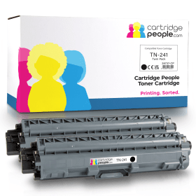 Own Brand Brother TN 241BKTWIN Black Toner Cartridge Twin Pack Cartridge People 28737 CP