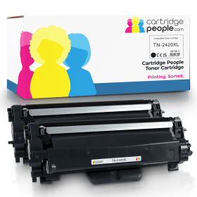 Own Brand Brother TN 2420TWIN Black High Capacity Toner Cartridge Twin Pack Cartridge People 28738 CP