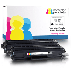 Own Brand Brother TN 247BKTWIN Black High Capacity Toner Cartridge Twin Pack Cartridge People 28739 CP