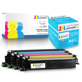 Own Brand Brother TN 248XL High Capacity Multipack Set of 4 Toner Cartridges with Box of Copy Paper Cartridge People 46973 CP