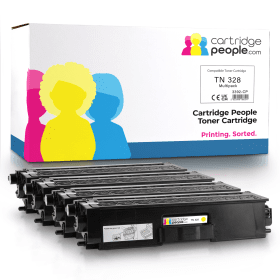 Own Brand Brother TN 328 Extra High Capacity Multipack Full Set of 4 Toner Cartridges Cartridge People 3392 CP