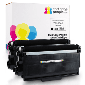 Own Brand Brother TN 3380 Black High Capacity Toner Cartridge Twin Pack Cartridge People 19893 CP