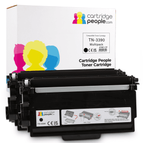 Own Brand Brother TN 3390 Black Extra High Capacity Toner Cartridge Twin Pack Cartridge People 41981 CP