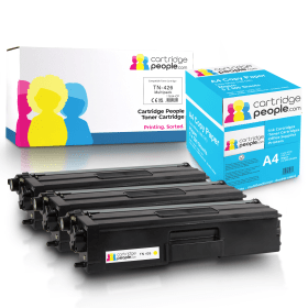 Own Brand Brother TN 426 Extra High Capacity Multipack Set of 4 Toner Cartridges with Box of Copy Paper Cartridge People 46977 CP