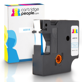 Dymo 40914 (S0720690) Original D1 Blue on White Labelling Tape 9mm  