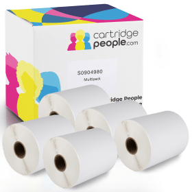 BETCKEY - 10 Grote Rollen 99015 Labels Compatibel met Dymo