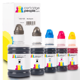 Own Brand Epson 105 106 Multipack Full Set of 5 Ink Bottles Cartridge People 17749 CP