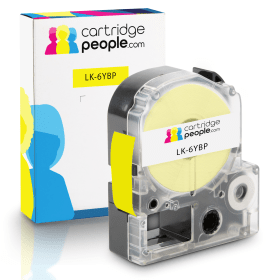 Own Brand Epson LK 6YBP C53S656005 Black on Yellow Labelling Tape 24mm x 9m Cartridge People 45164 CP