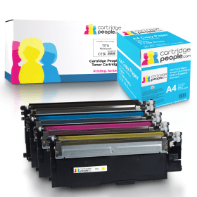 Own Brand HP 117A Multipack Set of 4 Toner Cartridges with Box of Copy Paper Cartridge People 46969 CP