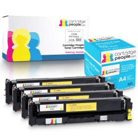 Own Brand HP 219A Multipack Set of 4 Toner Cartridges with Box of Copy Paper Cartridge People 46967 CP